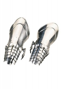 Durable Unwrinkled Steel Gauntlets with Detailed Surface Design Handmade Knight Armor <b>Gloves</b> Wearable Historical Style - Product Image 2