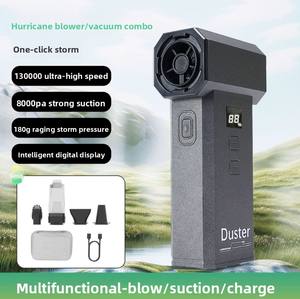 Contrôle de vitesse progressif à 130 000 tr/min, dernier design compact, mini turbo souffleur, ventilateur à jet, 8000 mAh, dépoussiéreur à air haute vitesse pour voiture - Product Image 1