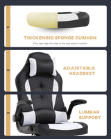 Échantillon Gratuit - Meilleur Prix - Chaise de Gaming et de Bureau à Domicile - Réglable, Robuste, Pivotante, Ergonomique avec Appui-tête pour Adultes - Silla
