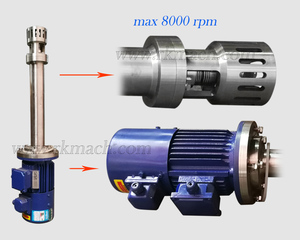 Emulsificador alta velocidade variável 3hp, 8000rpm, omogenificador para sabão líquido, desinfetante de mão