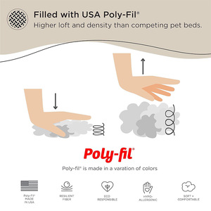 Donut Shaped Dog <b>Bed</b> Round Faux Fur Pet <b>Bed</b> <b>Pad</b> For Small Dogs Hand Washable Solid Color - Product Image 5