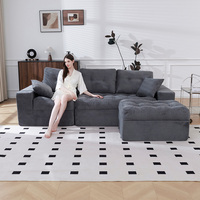 Canapé modulaire sectionnel personnalisé compressé sous vide, fabrication OEM, canapé nuage de luxe, canapé-lit en L sans structure ODM, pour usage hôtelier