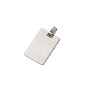 Tùy chỉnh thép không gỉ PVD mạ Vàng DIY biểu tượng tùy chỉnh khoảng trống đồ trang sức quyến rũ cá nhân khắc thư vuông mặt dây chuyền thẻ - Product Image 4