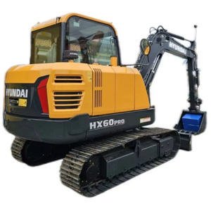 Nueva excavadora sobre orugas HX60pro de 6 toneladas con motor Yanmar Rexroth hidráulico y bomba Excavadora Hyundai que incluye piezas de repuesto - Product Image 1