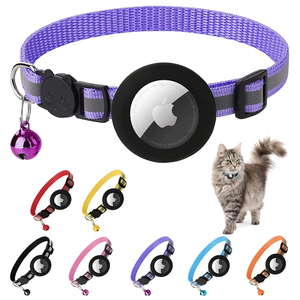 <span class=keywords><strong>Collar</strong></span> para Gatos con AirTag, Reflectante, Ajustable, para la Seguridad de Gatitos, para Paseos al Aire Libre, Prevención de Pérdidas, <span class=keywords><strong>Collar</strong></span> Localizador de Mascotas - Product Image 1