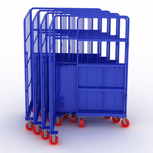 Chariot de supermarché en acier, Cage, chariot en fil métallique, colis lourds, chariot - Product Image 3