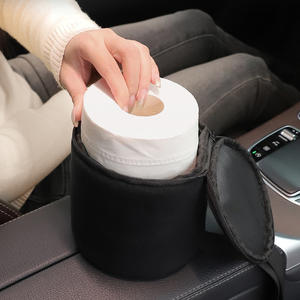 Support de mouchoirs suspendu pour appuie-tête de voiture en velours pelucheux de luxe avec sangle réglable, pour kits d'intérieur, <span class=keywords><strong>camping</strong></span>, tente, maison, bureau, et <span class=keywords><strong>papier</strong></span> <span class=keywords><strong>toilette</strong></span> - Product Image 5