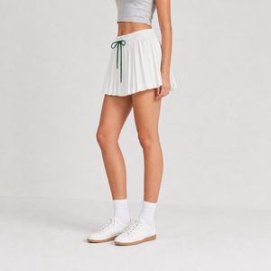 <span class=keywords><strong>Jupe</strong></span> courte plissée blanche pour <span class=keywords><strong>femme</strong></span>, style coréen, esthétique, pour le tennis, le <span class=keywords><strong>golf</strong></span>, coupe trapèze, taille élastique, idéale pour les soirées - Product Image 2