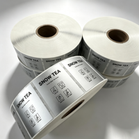 Autocollant en papier non couché avec logo personnalisé, finition mate, auto-adhésif, découpé sur mesure pour l'emballage de produits, les marques, les entreprises et les usines