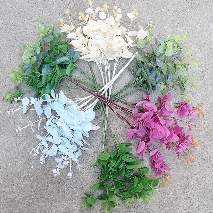 Iyi anlam aile düğün noel aranjmanı dekoratif çim yapay çiçekler bitki küçük para yaprak paket Pot