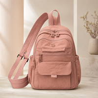 Sac à dos tendance pour femme, sac de créateur en tissu Oxford, sac à dos de voyage décontracté, vente en gros OEM ODM, fournisseur d'usine 20 pièces