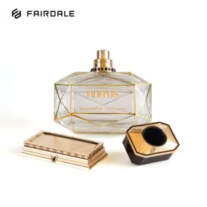Custom Unique Design Refill 100ml Glass Packaging Empty Luxury Perfume Bottle With Box