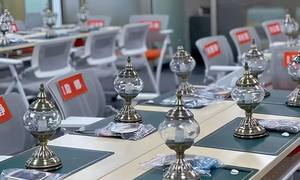 Türkische DIY Eisen Mosaik Tisch lampe mit LED mediterranem Design für Eltern-Kind-Aktivitäten - Product Image 3