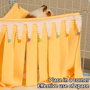 Tienda de escondite <span class=keywords><strong>para</strong></span> mascotas personalizada de fábrica con hamaca colgante <span class=keywords><strong>para</strong></span> hámsters, <span class=keywords><strong>cobayas</strong></span>, conejos y tortugas - Product Image 4