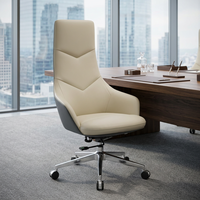 Chaise de bureau de direction de haute qualité, contemporaine, ergonomique, moderne, en cuir de luxe, pour les bureaux de direction