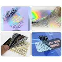 Étiquette de sécurité anti-effraction imprimée sur mesure, autocollant de garantie destructible à décoller pour boîte de produit