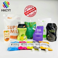 Sachets d'emballage en plastique personnalisés avec bec verseur de 20 ml, 30 ml, 50 ml pour crème hydratante et crème solaire