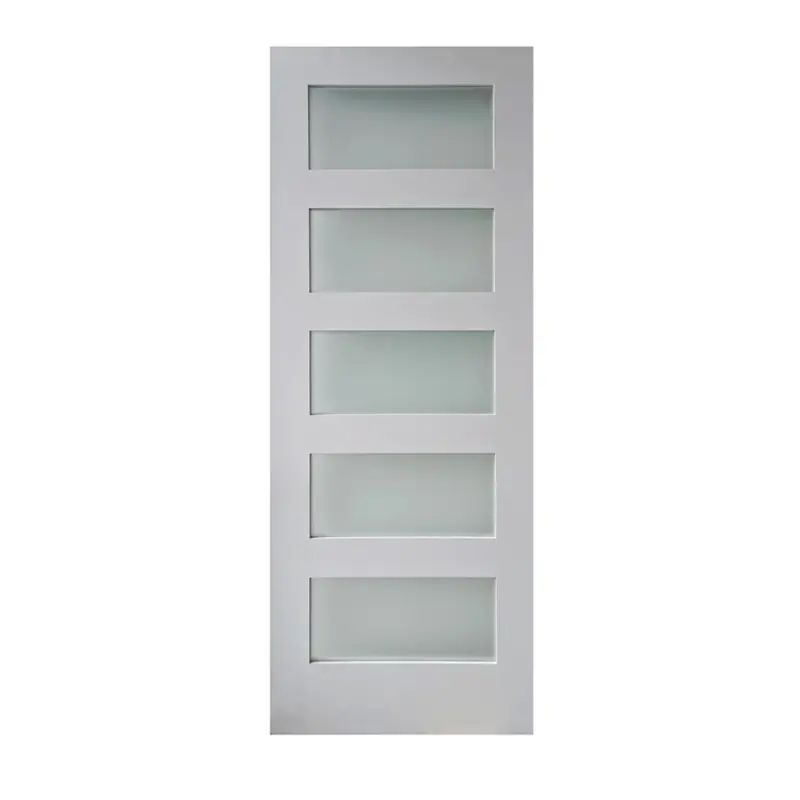 การออกแบบยอดนิยมสีขาวรองพื้น4แผงภายในประตูกระจกบานเลื่อนไม้ด้วยระบบฮาร์ดแวร์