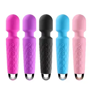 20 Frequenz 8 Geschwindigkeiten Eigenmarke Silikon Magie Erwachsenen Sexspielzeug AV-Stab G-Punkt-Dildo-Massagegerät Produkt Vibrator für Damen Weiblich