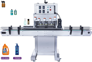 Haute efficacité <span class=keywords><strong>Auto</strong></span> Six têtes bouteilles en plastique bocal en verre couvercle de pulvérisation bouchon capsulage vissage étanchéité fermeture Machine - Product Image 3