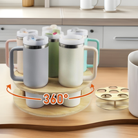 Organisateur de bouteille d'eau pour gobelet Stanley organisateur de tasse Stanley rotatif pour armoires de cuisine support de stockage de bouteille d'eau