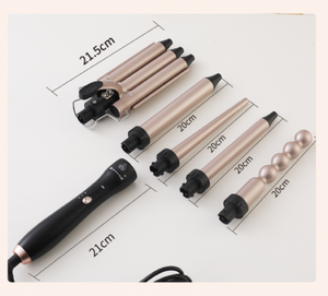 Set de <span class=keywords><strong>Rizador</strong></span> de Pelo 5 en 1 de Voltaje Amplio 110-240V, 65W, Material de Aluminio, para Venta Minorista Transfronteriza, OEM, ODM - Product Image 3