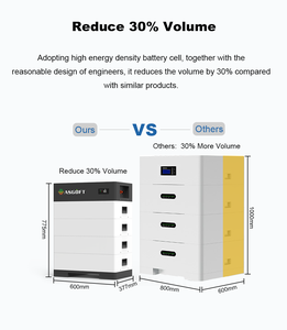 Batterie solaire au lithium-ion empilable 15-40 kW, batterie haute tension, banque d'alimentation 15 kWh, 20 kW, 30 kW, 40 kWh, LifePo4, batterie de stockage d'énergie domestique - Product Image 2