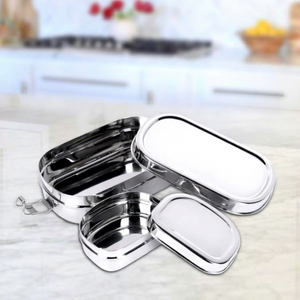 Lonchera de Acero Inoxidable a Prueba de Fugas con Compartimentos, Contenedor Hermético para Almacenamiento de Alimentos para Oficina, Escuela y Viajes - Product Image 2