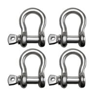 Manilles d'ancre robustes en acier inoxydable 316 de qualité marine, 1/4 ", 5/16 ", 3/8 ", 1/2 " pour bateau
