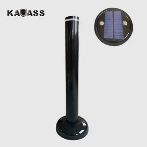 KAVASS Factory Outlets Edelstahl Oberflächen montage fest Flat Top Flughafen Outdoor Handbuch Solar Licht Poller Preis