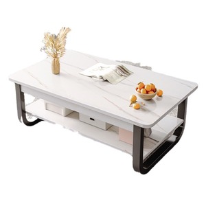 Mesa de centro cuadrada pequeña creativa moderna para sala de estar para apartamentos pequeños, mesa auxiliar de sofá o mesa de té - Product Image 5