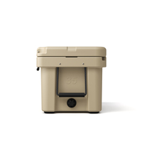 Glacière rotomoulée grande capacité 35QT, durable, avec roues, en PE, isolée, rigide, portable, pour le camping et la conservation des aliments en extérieur