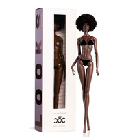 Muñeca de Moda ELARA de la Fábrica XIANXIAN, Tono de Piel Carbón, Articulada (Edición) - Juguete de Vinilo, Muñeca de Vinilo Suave
