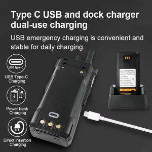 Eetmy ET-C58 Zello 100km 4G LTE poc วอล์คกี้ทอล์คกี้ IP67กันน้ำแบบมือถือสองทางวิทยุ2500mAh แบตเตอรี่ vhf/uhf - Product Image 5