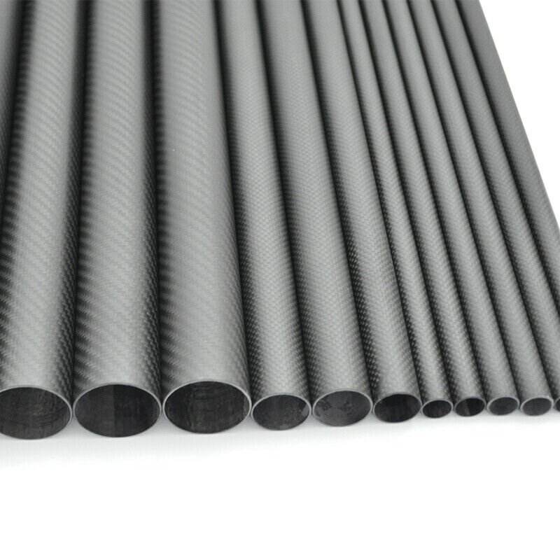 Tubes Fibre De Carbone 8x10x420 Mm - 2 Pièces, Tissage Sergé Brillant, Pour Drones RC, Modélisme, Bricolage - 6