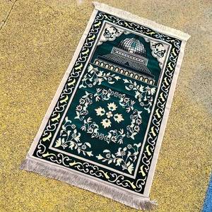 Alfombra de Oración Islámica de Imitación de Lana al por Mayor, Antideslizante, Lavable, para el Hogar, Mezquita, Estilo Musulmán, Tecnología de Tejido, para Camping - Product Image 6
