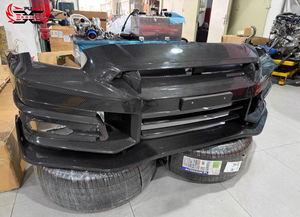 Kit Carrozzeria Paraurti Anteriore Stile TS in Fibra di Carbonio Semi-Lucida Aggiornato 2024 per <span class=keywords><strong>Nissan</strong></span> <span class=keywords><strong>GT</strong></span>-<span class=keywords><strong>R</strong></span> R35 - Product Image 5