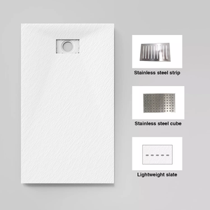 Taille personnalisée solide pierre <span class=keywords><strong>résine</strong></span> SMC Base <span class=keywords><strong>de</strong></span> surface vente <span class=keywords><strong>en</strong></span> gros hôtel <span class=keywords><strong>douche</strong></span> à l'italienne - Product Image 6