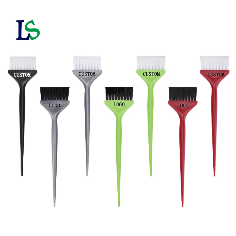 Aplicador de coloración de cabello de plástico profesional Accesorios de estilo Cepillos de color para el color del cabello