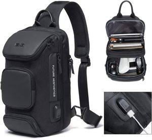 Borsa a Tracolla Impermeabile Personalizzata con Porta di Ricarica USB - Product Image 2