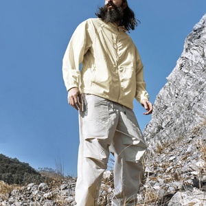 Custom Logo <b>Lightweight</b> Nylon <b>Jackets</b> Outdoor Hiking Safari Windbreaker Stand Zipper Breathable Sun Protection Canvas Clothing - Product Image 2