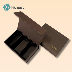 صندوق هدايا فاخر فاخر كبير غير لامع صلب قابل للطي فارغ مغناطيسي قابل للطي إغلاق عبوة هدايا إسفنجة بشعار مخصص - Product Image 2