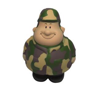 Balles anti-stress personnalisées en forme de soldat militaire, avec logo promotionnel, en TPR souple, cadeau de bureau, figurine de combat amusante - Product Image 3