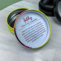 Boîtes hermétiques à vis rondes en fer blanc avec logo imprimé Boîtes gommeuses comestibles à torsion résistantes aux enfants