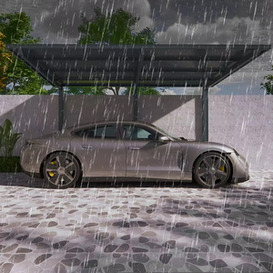 알루미늄 차고 지붕 샌드위치 패널 자동차 쉼터 방수 알루미늄 샌드위치 패널 차고 - Product Image 1