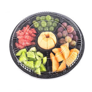 Boîte pliable en plastique transparent à 6 compartiments jetable pour fruits et fêtes de famille - Product Image 4