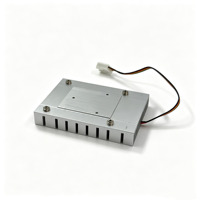 Dissipateur thermique tout en aluminium avec ventilateur 75x54x13mm 12V 45W 4000RPM 4 broches avec contrôle de vitesse pour le refroidissement des puces de cartes industrielles embarquées