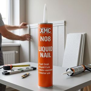 Colle adhésive en silicone sans clou For Cure pour intérieur, <span class=keywords><strong>mastic</strong></span> de construction haute viscosité pour panneaux muraux et carreaux <span class=keywords><strong>PVC</strong></span> - Product Image 1