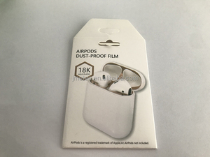 Avec emballage Accessoire pour écouteurs Protection contre la poussière Boîte de chargement sans fil Autocollant métallique anti-poussière pour Airpods Pro <span class=keywords><strong>2</strong></span> 3 4 - Product Image 2