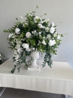 U-039 Décoration de mariage personnalisée, centre de table, arrangements de boules de fleurs artificielles, boule de fleurs artificielles en rose